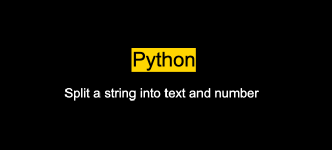 Split a string into text and number in Python